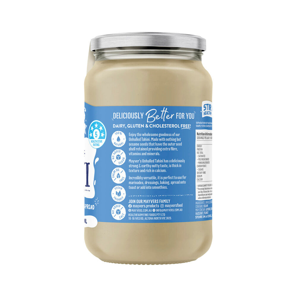Mayvers Unhulled Tahini - 385g