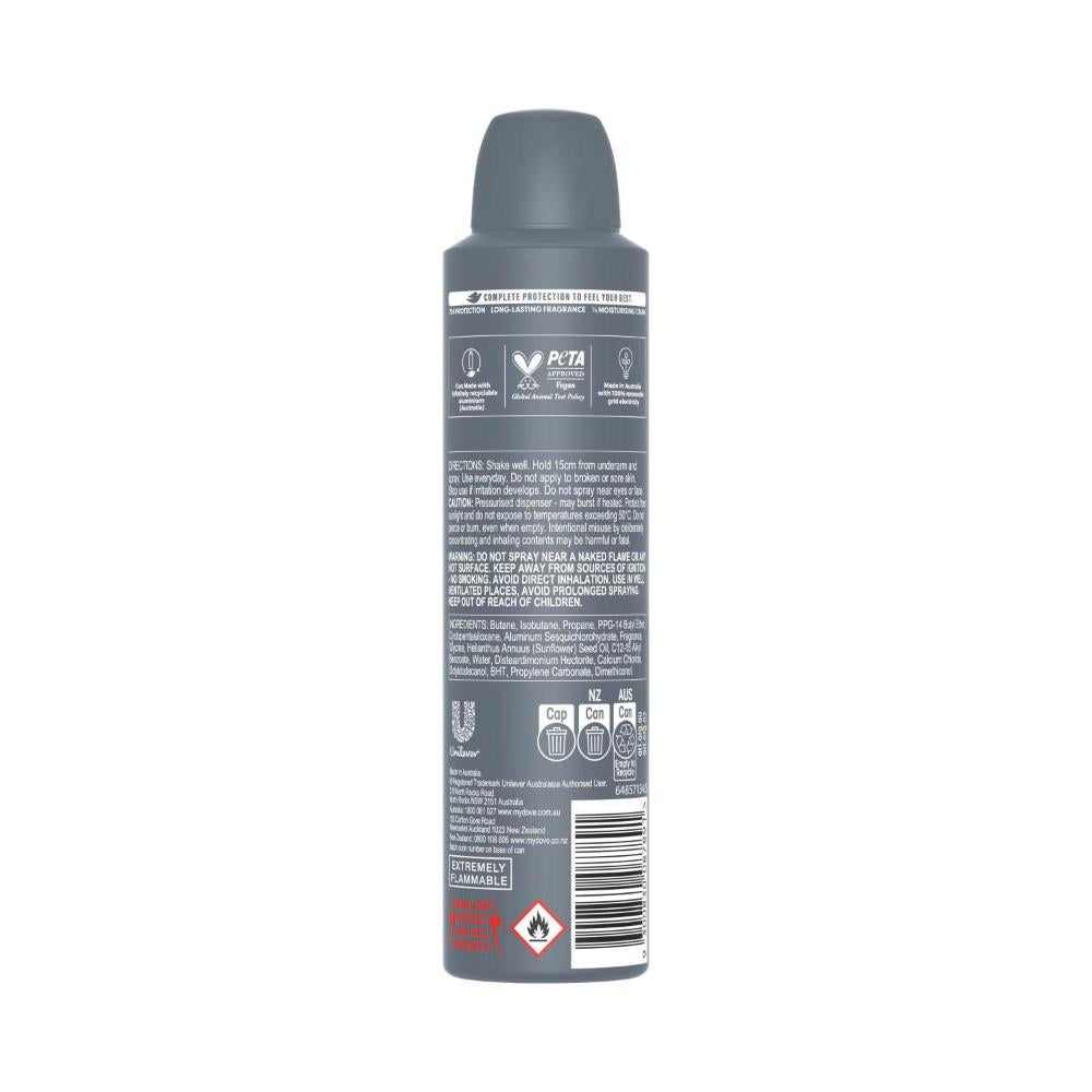 Dove Men Deodorant Advanced 72hr Aerosol ean Comfort - 250mL