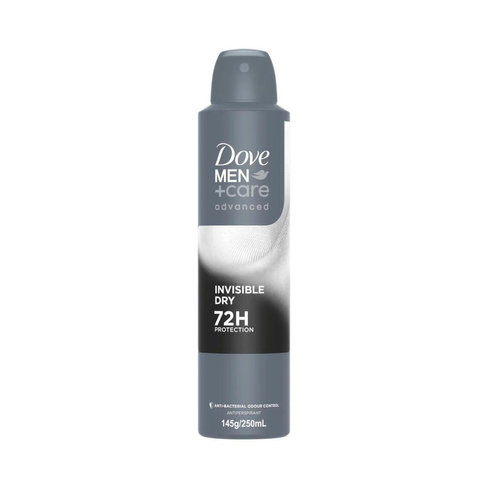 Dove Men Deodorant 72hr Advanced Aerosol Invisible Dry - 250mL
