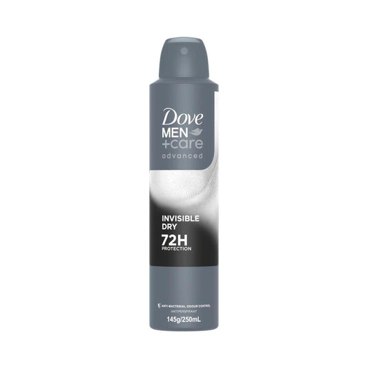 Dove Men+ Care Advanced Antiperspirant Aerosol Deodorant Invisible Dry - 250mL