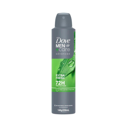 Dove Men Deodorant Advanced 72hr Aerosol Extra Fresh - 250mL