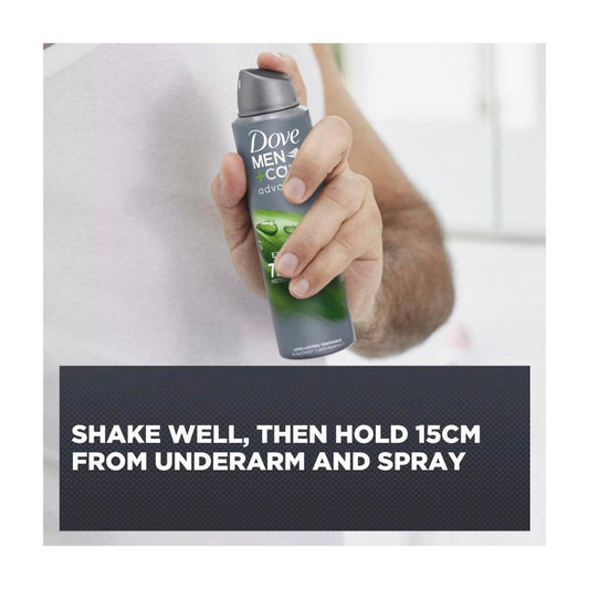 Dove Men Deodorant Advanced 72hr Aerosol Extra Fresh - 250mL