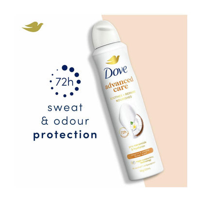 Dove Women Deodorant Advanced 72hr Aerosol Coconut & Jasmine - 250mL