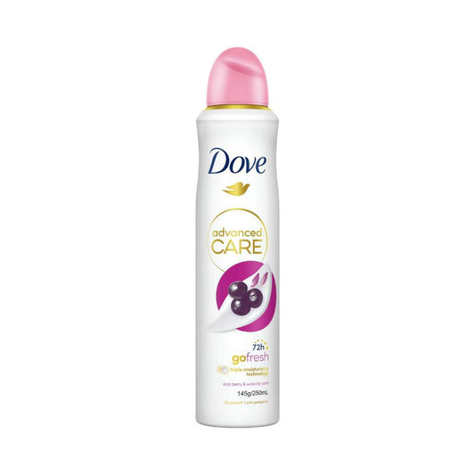Dove Advanced Antiperspirant Aerosol Deodorant Acai Berry And Waterlily - 250mL