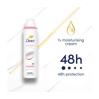 Dove Women Deodorant 48hr Aerosol Powder Soft - 250mL