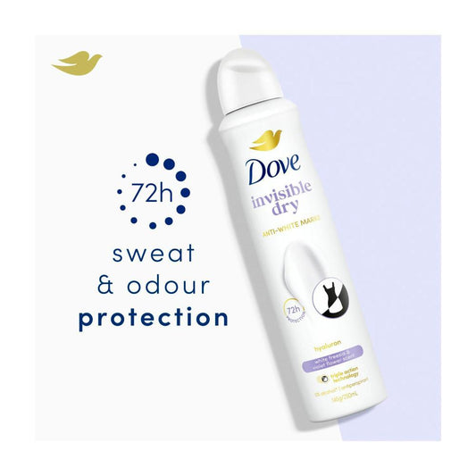 Dove Women Deodorant Advanced 72hr Aerosol Invisible Dry - 250mL