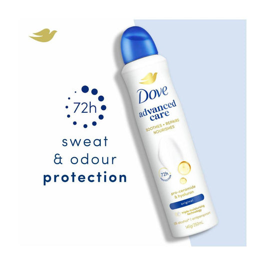 Dove Women Deodorant Advanced 72hr Aerosol Original - 250mL