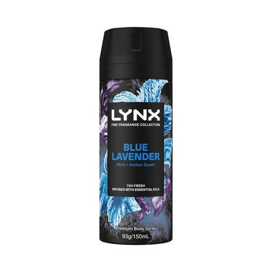 Lynx Fine Fragrance Deodorant Body Spray Blue Lavender - 150mL