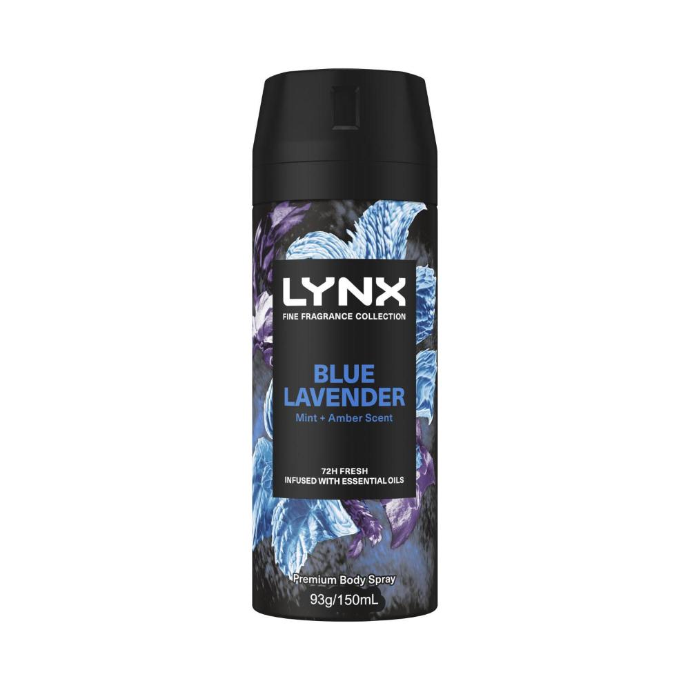 Lynx Aerosol Deodorant Blue Lavender - 150mL