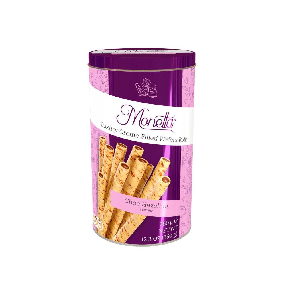 Monetta Assorted Wafers Choc Mint Or Hazelnut - 350 GRAM