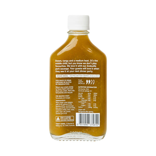 Fancy Hank's Jalapeno & Peach Hot Sauce - 200mL