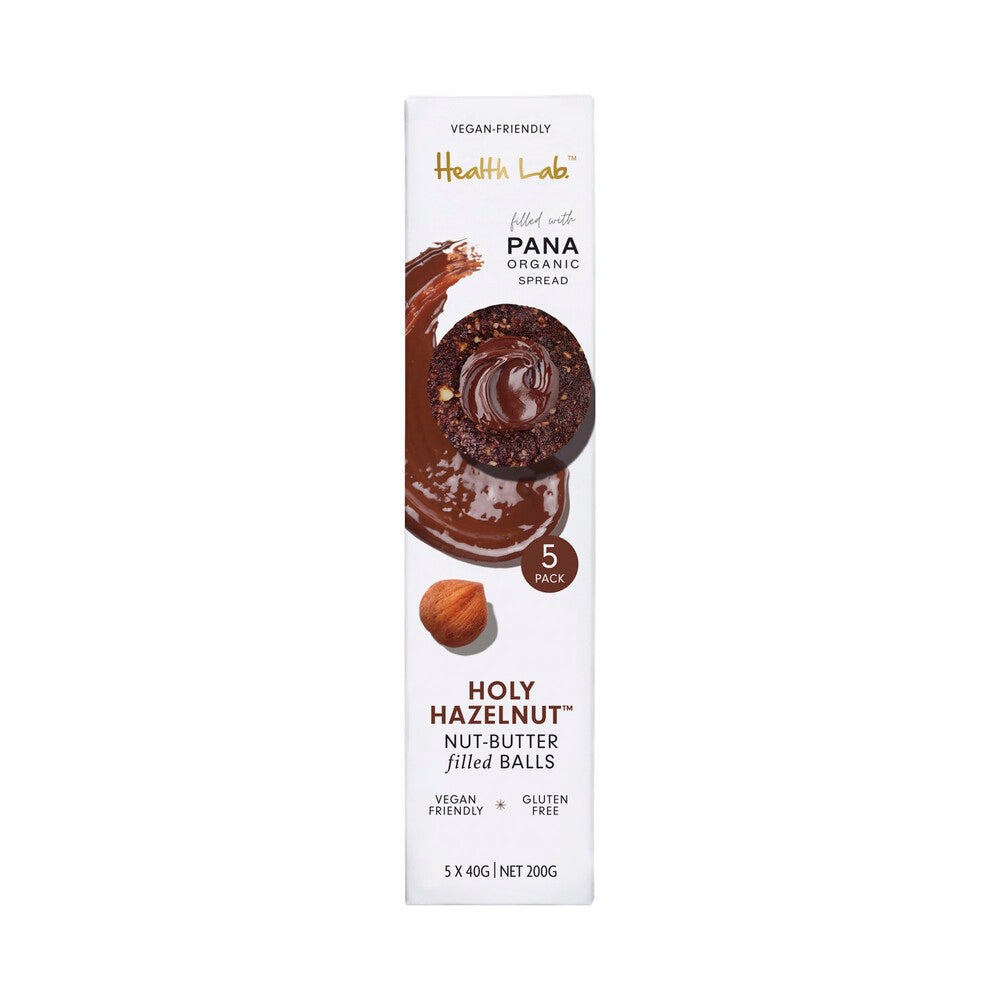 Health Lab Holy Hazelnut Hazelnut Chocolate Filled Balls 5X40g - 200g