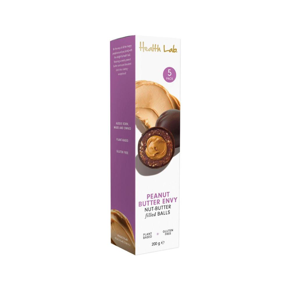 Health Lab Peanut Butter Envy Nut-Butter Filled Balls 5X40g - 200g