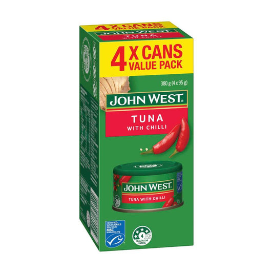 John West Tuna Chilli Multipack 4x95g - 380g