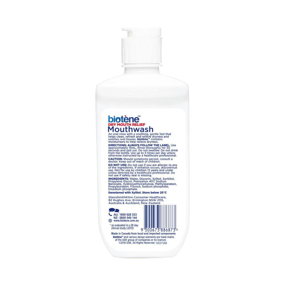 Biotene Mouthwash Dry Mouth Relief Fresh Mint - 235mL