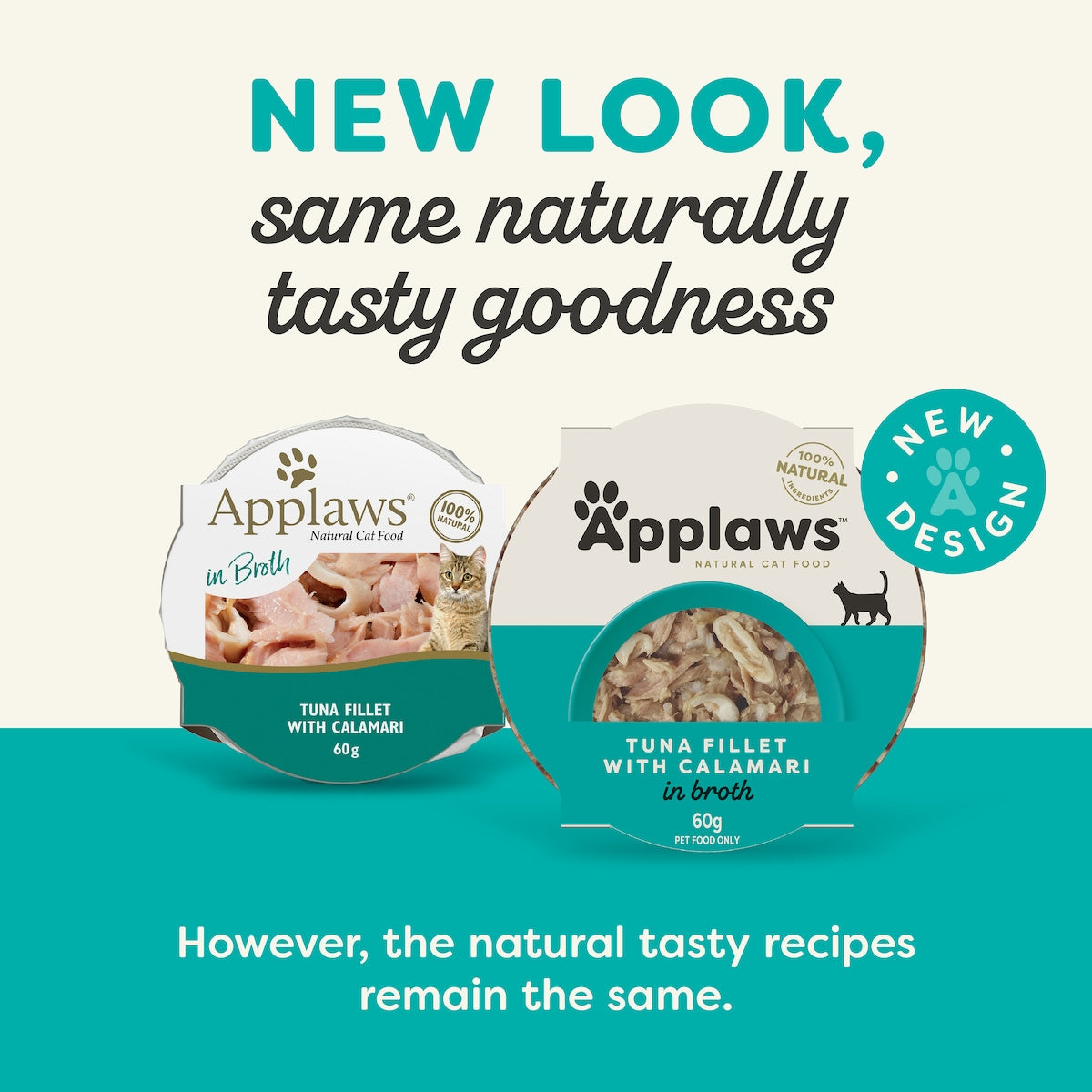 Applaws Wet Cat Food Tin Tuna & Calamari 60g