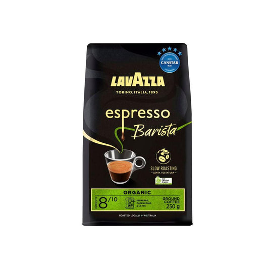 Lavazza Barista Organic Ground Coffee - 250g