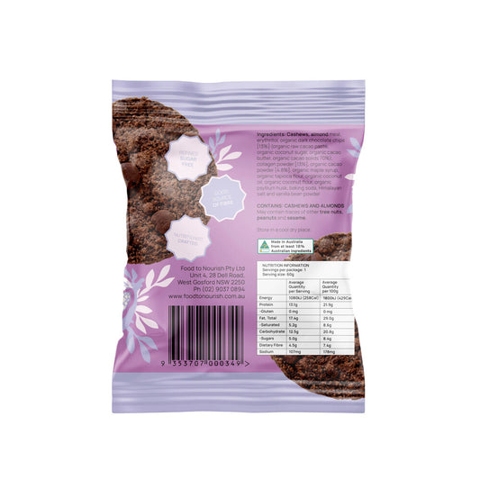 Food To Nourish Protein Cookie Double Chocolate - 60g