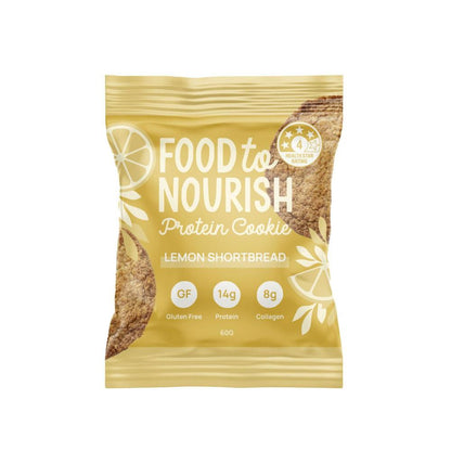Food To Nourish Protein Cookie Lemon Shortbrtead - 60g