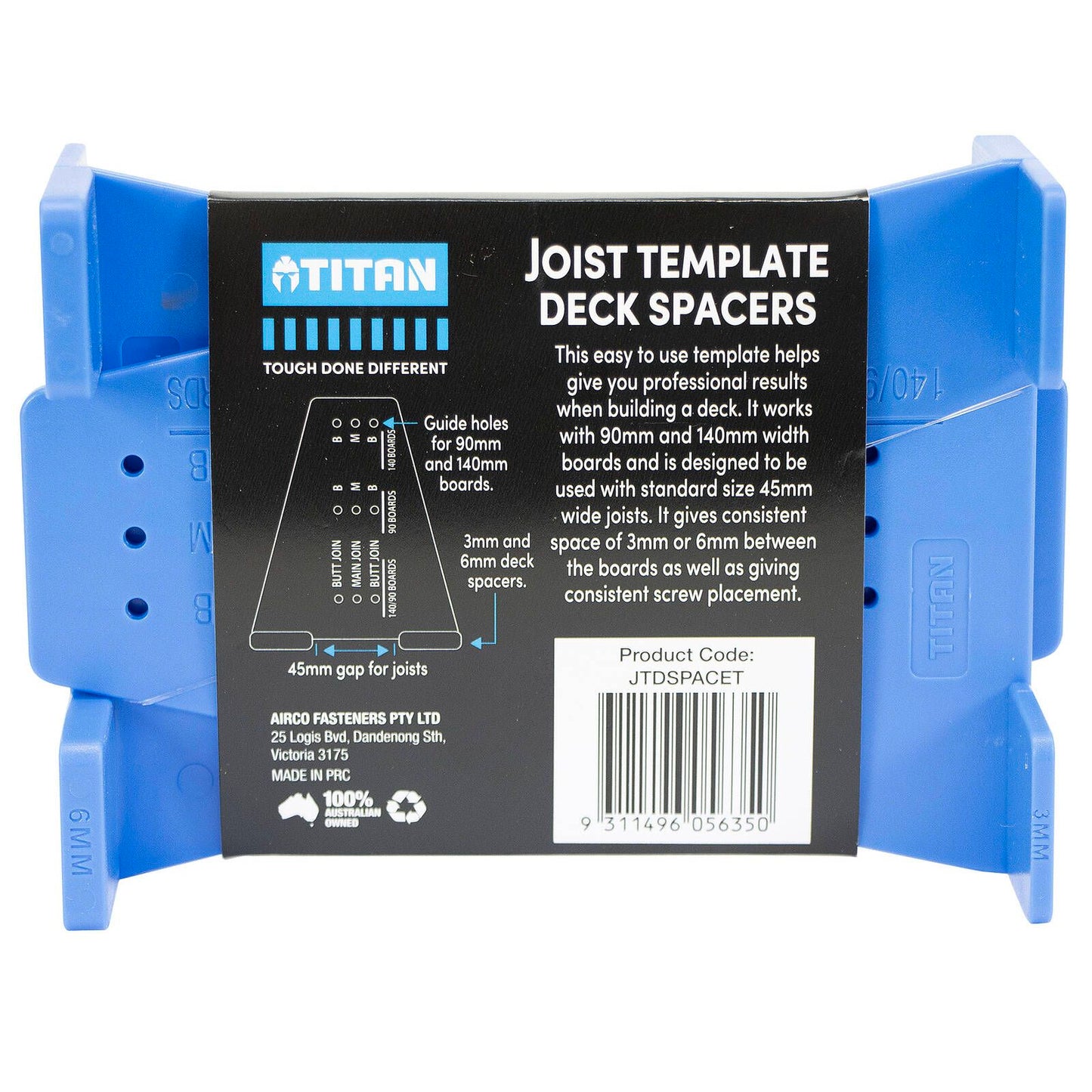 Titan Install Decking Joist Template Spacer - 135 x 100mm - 2 Pack