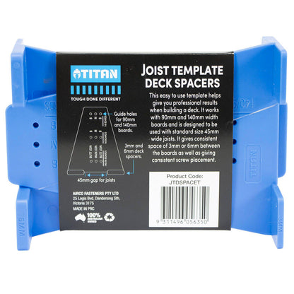Titan Install Decking Joist Template Spacer - 135 x 100mm - 2 Pack