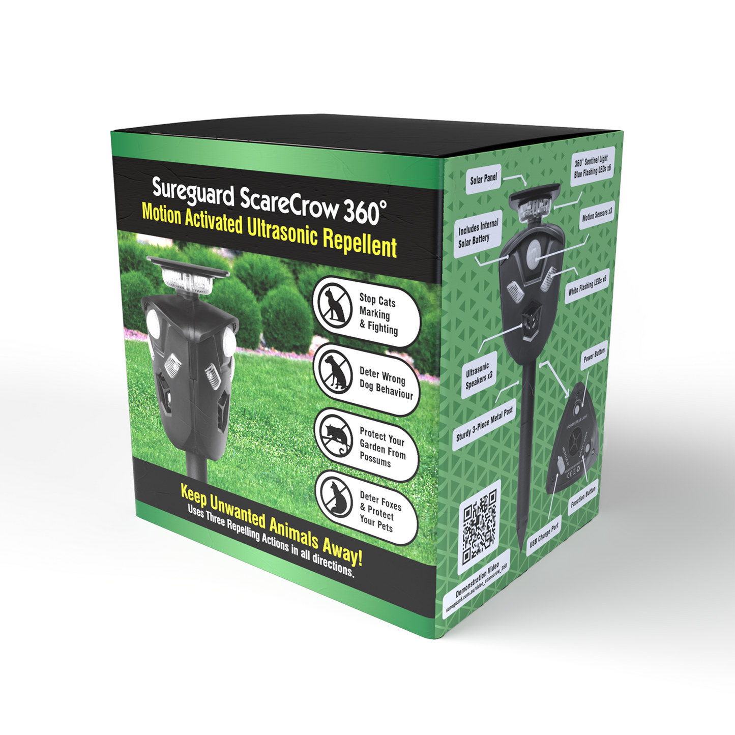 Sureguard Scarecrow 360 Degree Motion Activated Ultrasonic Animal Repellent