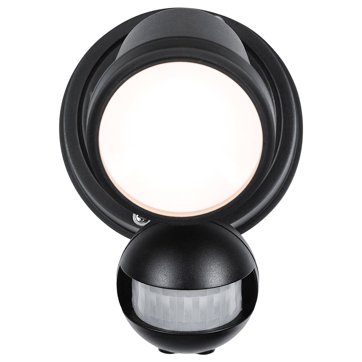 Brilliant Black Raptor III Single LED Sensor Light - 800 Lumens