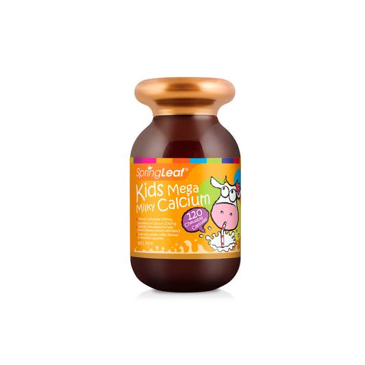 Springleaf Kids Mega Milky Calcium Chewable Capsules - 120 pack