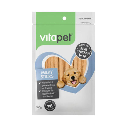 Vitapet Jerhigh Milky Sticks Puppy Dog Treats - 100g