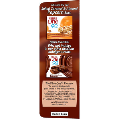 Fibre One 90 Calorie Milk Chocolate Popcorn Bars 21g X 5 Pack