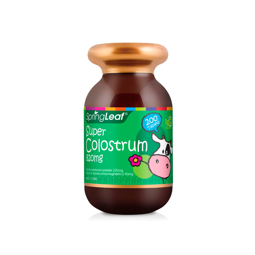 Springleaf Kids Super Colostrum 820mg Tablets - 200 pack