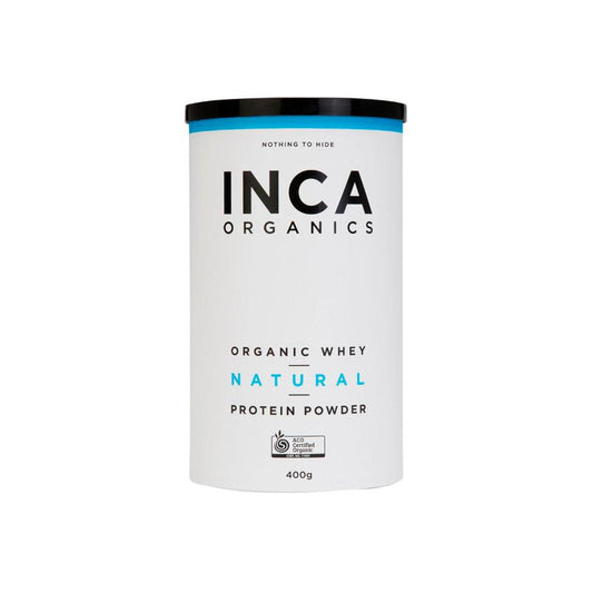 INCA Organics Organic Whey Natural Protein Powder - Unflavoured - 400g