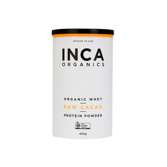 INCA Organics Organic Whey Raw Cacao Protein Powder - Chocolate - 400g