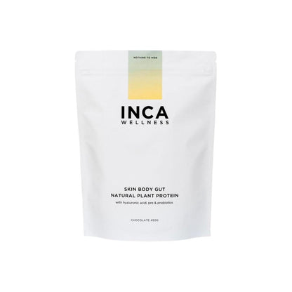 INCA Organics Skin Body Gut Natural Plant Protein - Chocolate - 450g