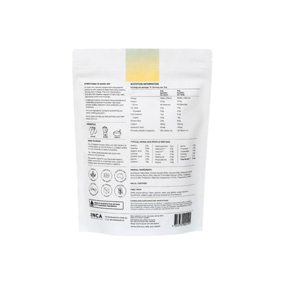 INCA Organics Skin Body Gut Natural Plant Protein - Chocolate - 450g