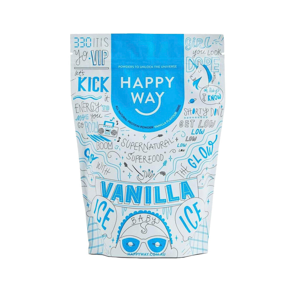 Happy Way Whey Protein Powder Vanilla - 500g
