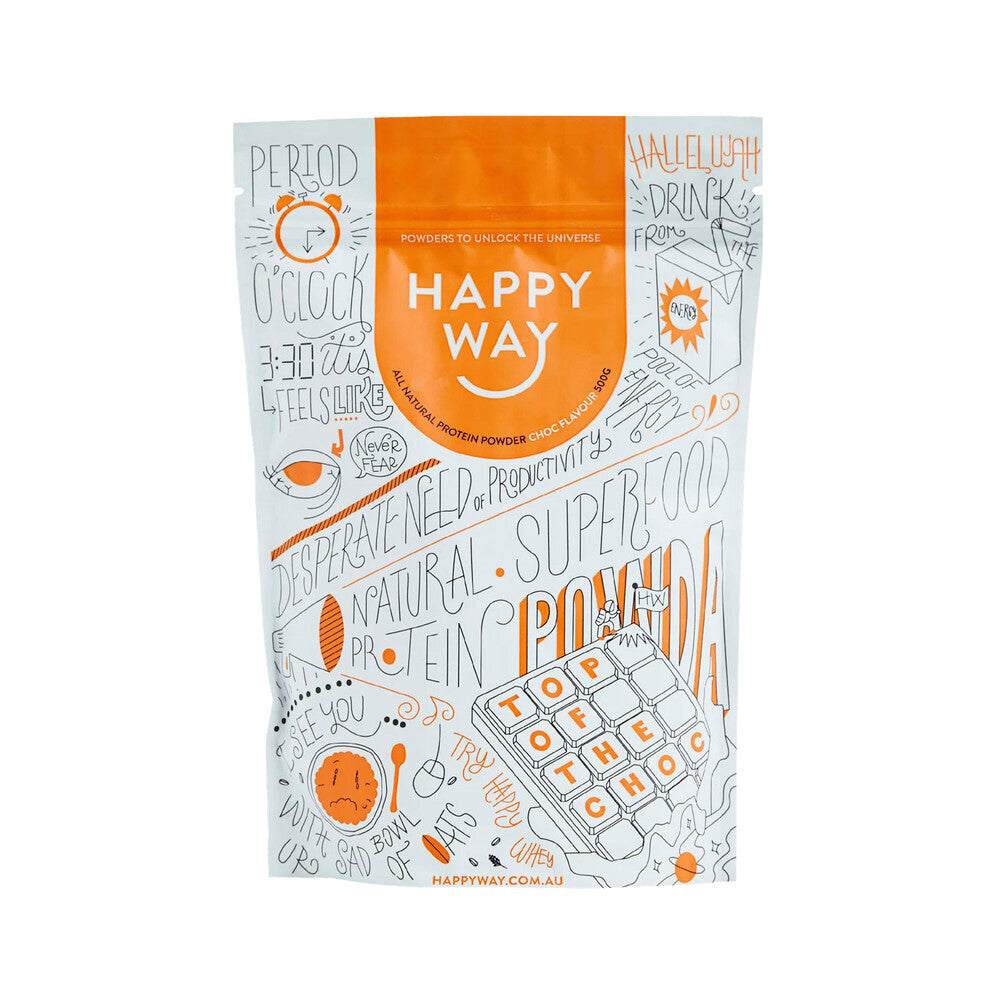 Happy Way Whey Protein Powder Chocolate - 500g