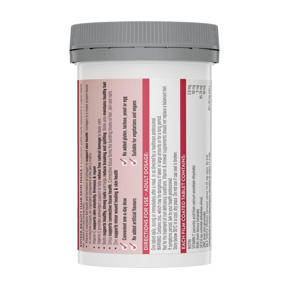 Swisse Beauty Hair Skin Nails+ For Beauty From Within - 100 pack