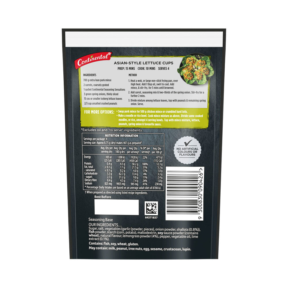 Continental Recipe Base Asian Lettuce Cups - 34g