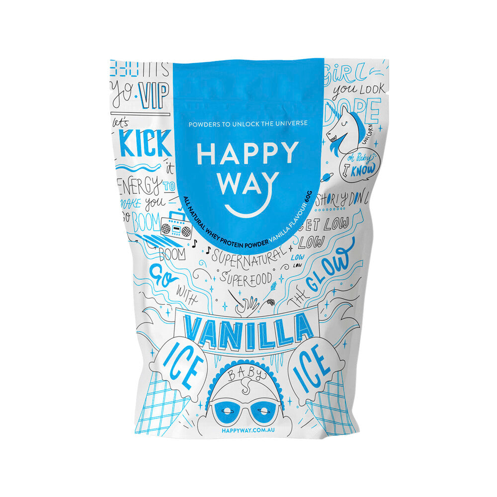 Happy Way Whey Protein Powder Vanilla - 60g