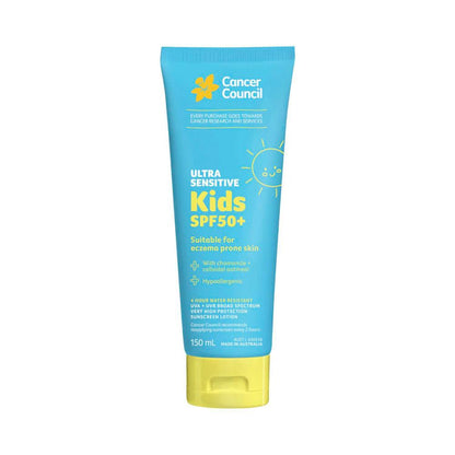 Cancer Council Ultra Sensitive Kids Sunscreen SPF 50+ - 150mL