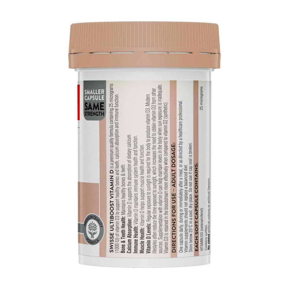 Swisse Ultiboost Vitamin D For Bone Health - 250 pack
