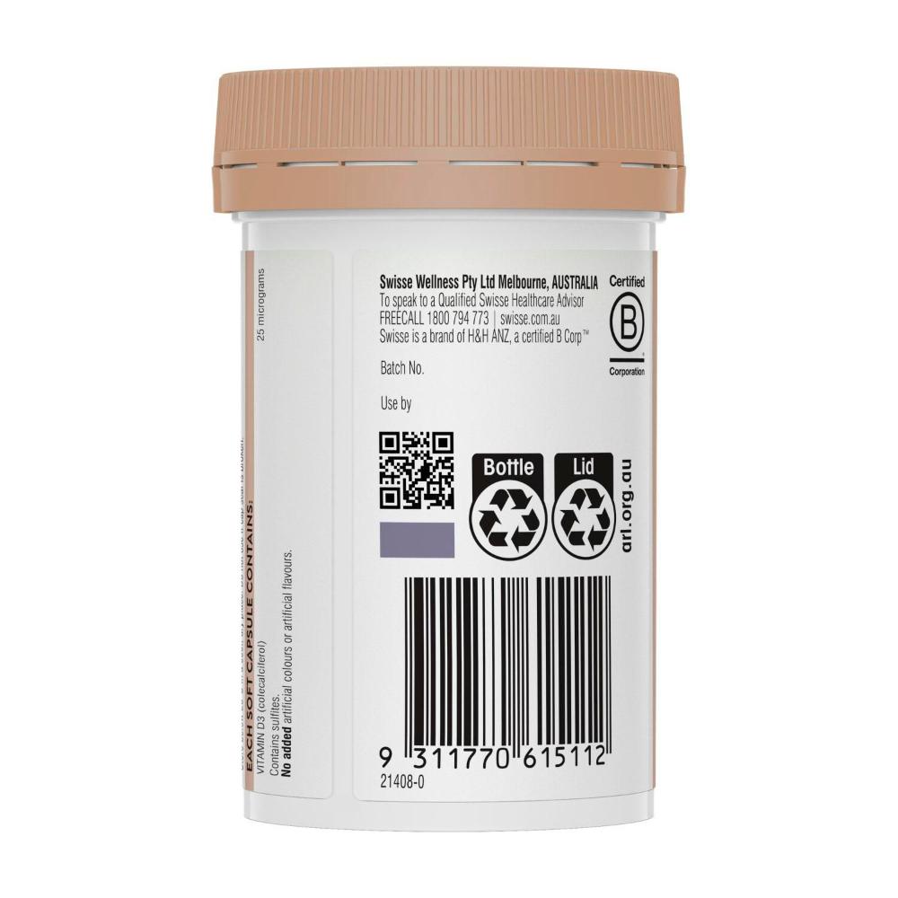 Swisse Ultiboost Vitamin D For Bone Health - 250 pack