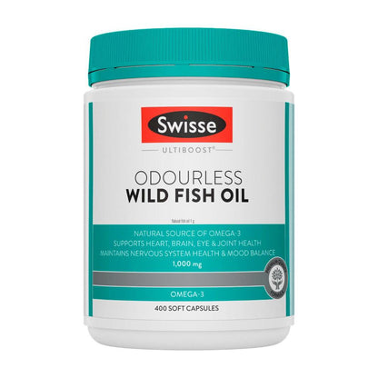 Swisse Ultiboost Odourless Wild Fish Oil - 400 pack