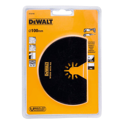 Dewalt Multi Tool Oscillation Semicircle Blade - 102mm - dt20708 Qz
