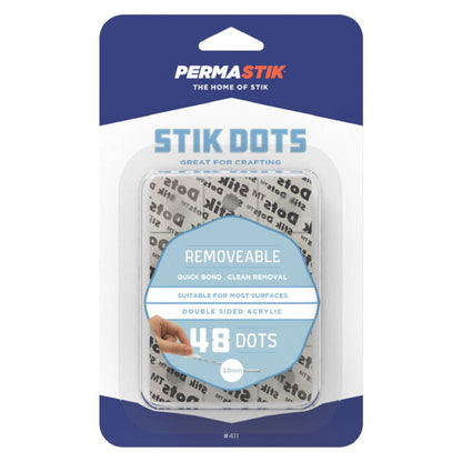 Permastik Removable Stik Dots - 48 Pack