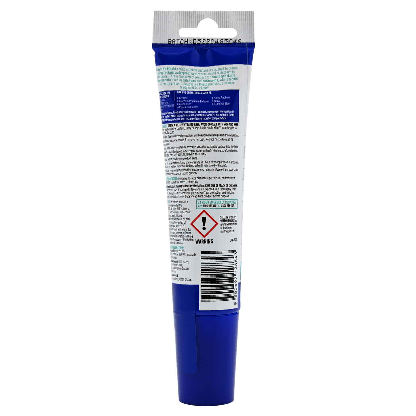 Selleys Translucent No Mould Resistant Silicone Sealant - 100ml