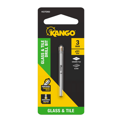 Kango Glass and Tile Drill Bit - 3mm