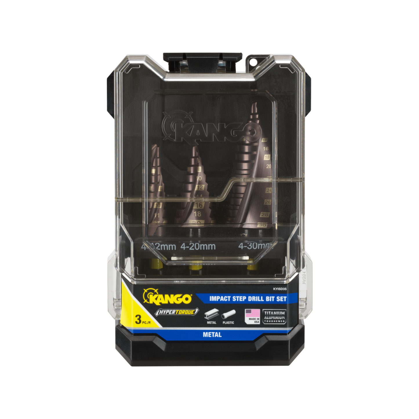 Kango Hypertorque Step Drill Bit Set - 3 Piece
