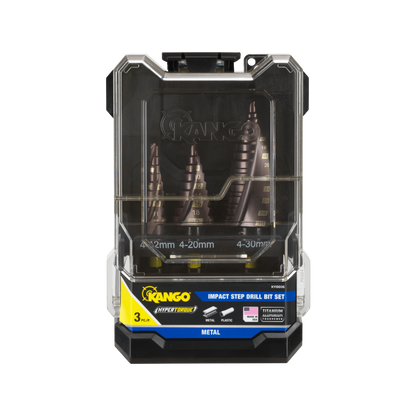Kango Hypertorque Step Drill Bit Set - 3 Piece